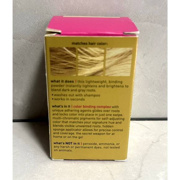 New Style Edit Blonde Perfection Root Touch-Up Powder Light Blonde 0.14 oz Seale - Picture 3 of 5